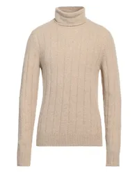 LARDINI Rollkragenpullover Beige