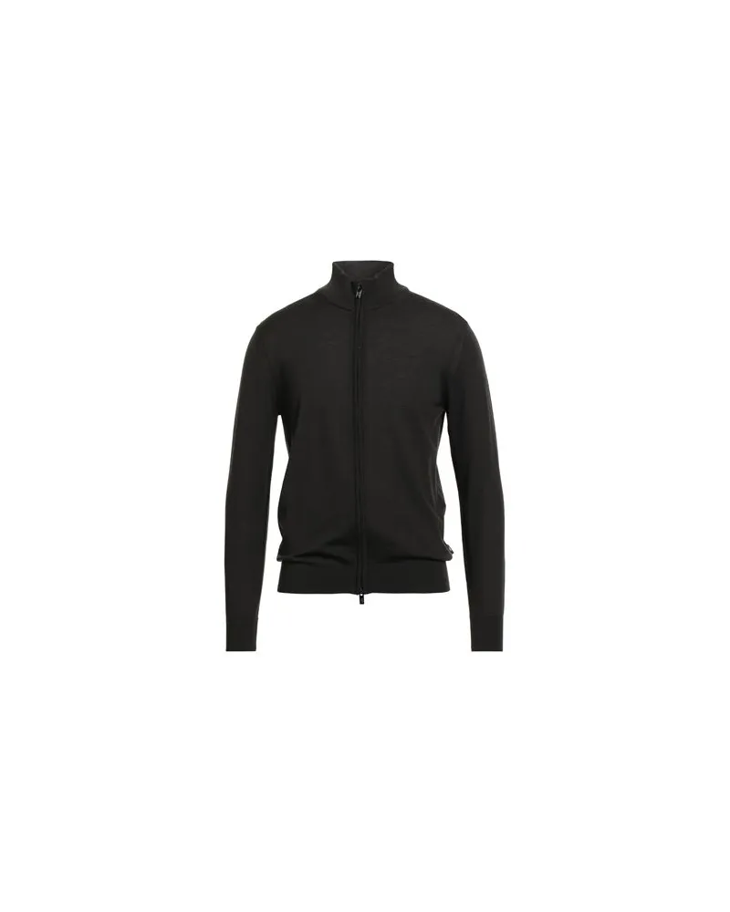 Emporio Armani STRICKWAREN - Strickjackenauf YOOX.COM Dunkelgrün