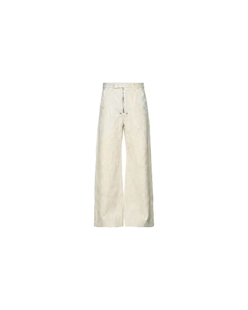Rick Owens HOSEN & RÖCKE - Jeanshosenauf YOOX.COM Cremeweiß