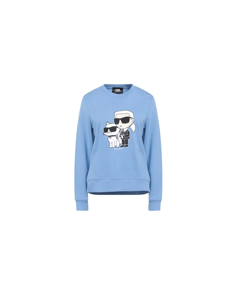 Karl Lagerfeld IKONIK 2.0 SWEATSHIRT  - TOPS - Sweatshirtsauf YOOX.COM Hellblau