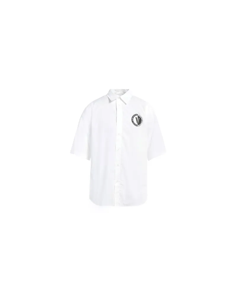 Versace Jeans TOPS - Hemdenauf YOOX.COM Weiß