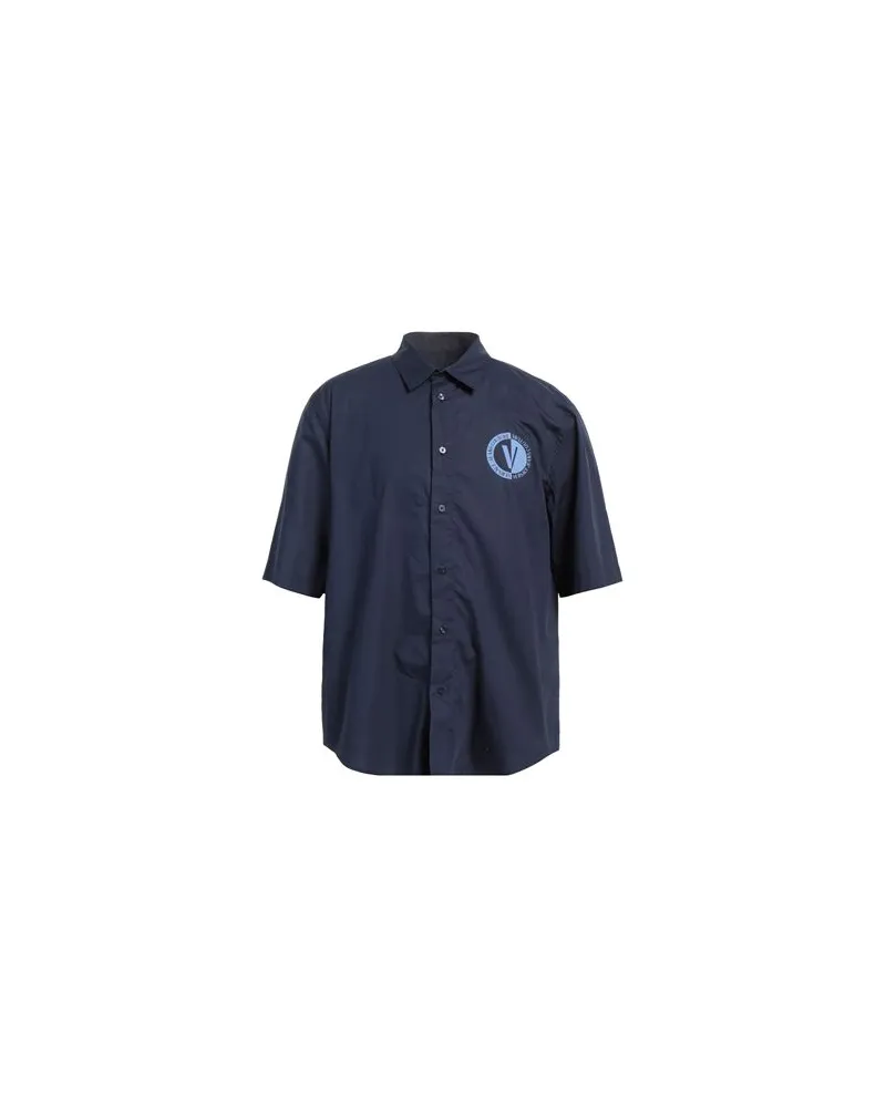 Versace Jeans TOPS - Hemdenauf YOOX.COM Marineblau