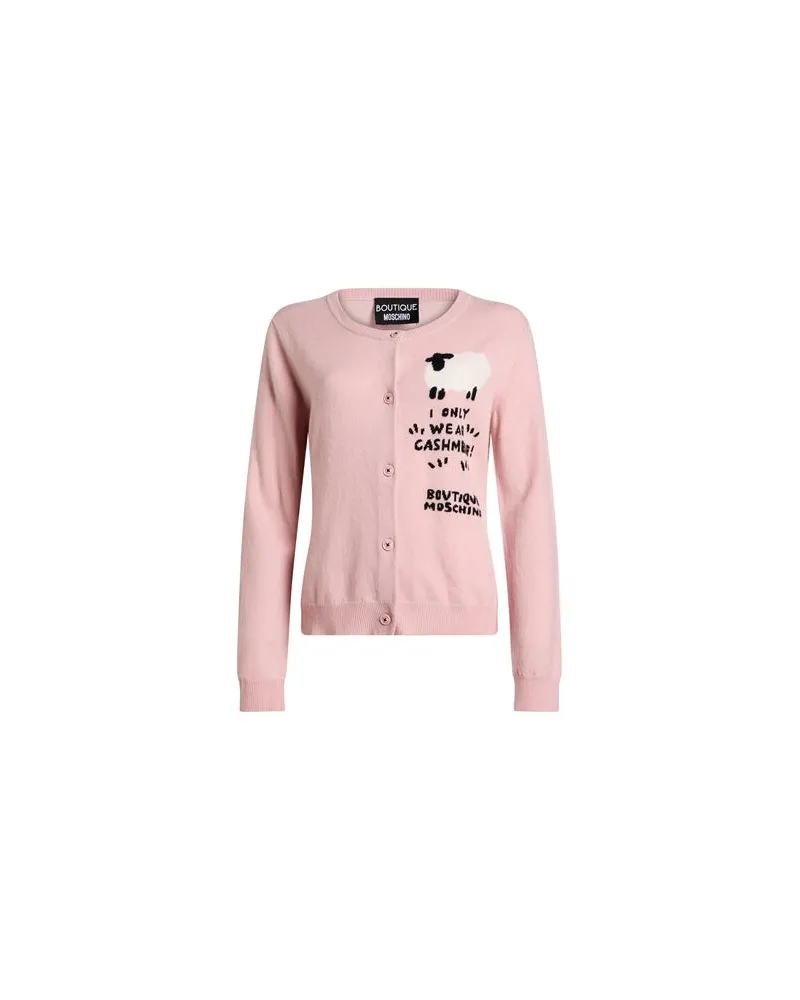Moschino STRICKWAREN - Strickjackenauf YOOX.COM Rosa