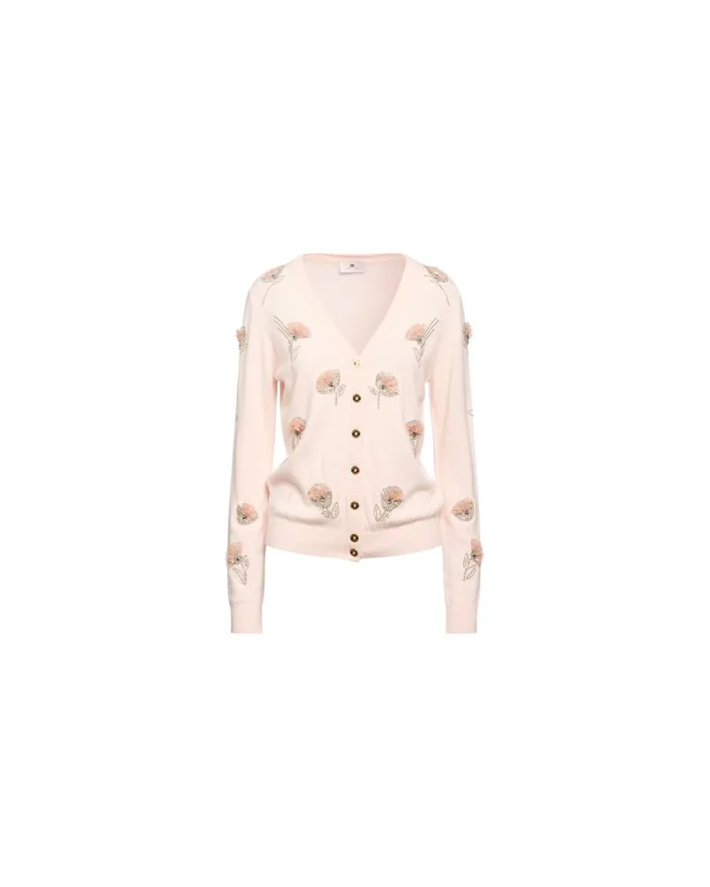 Elisabetta Franchi STRICKWAREN - Strickjackenauf YOOX.COM Hellrosa