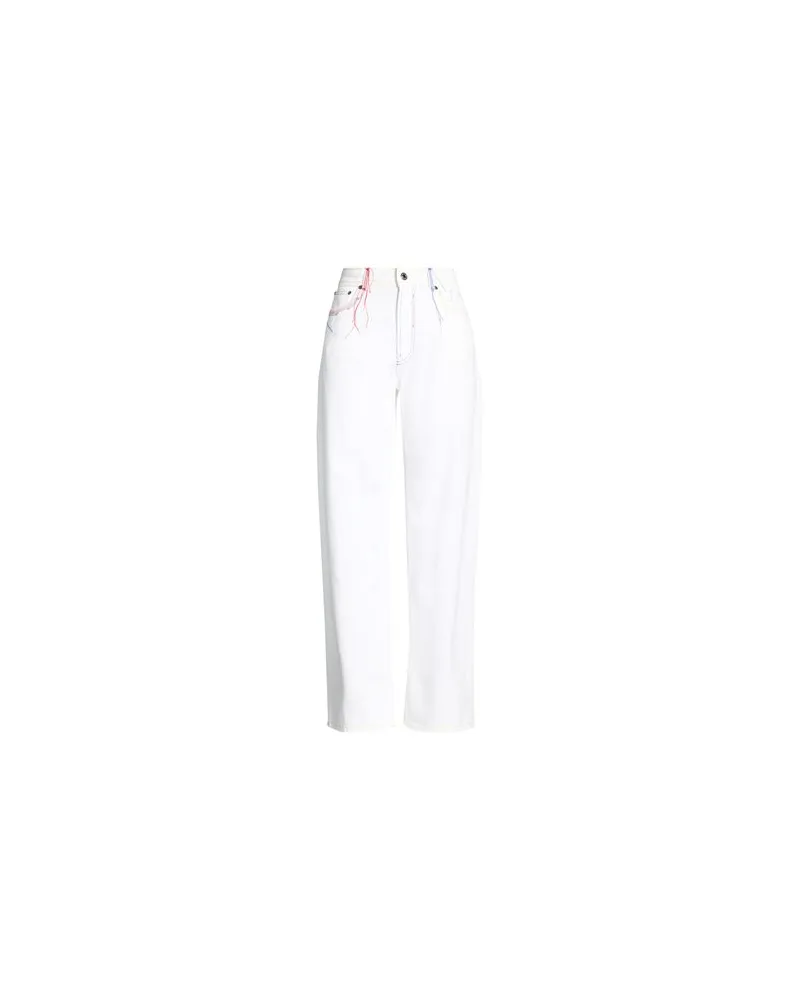 MSGM HOSEN & RÖCKE - Jeanshosenauf YOOX.COM Weiß