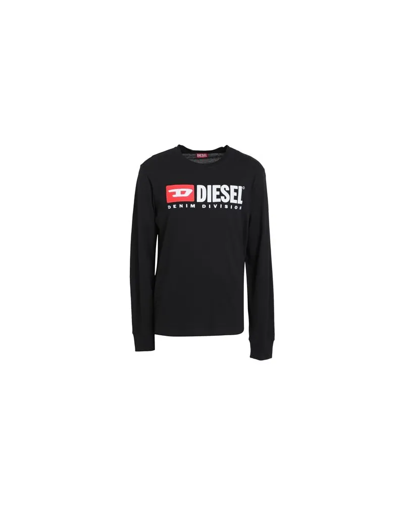 Diesel T-JUST-LS-DIV  - TOPS - T-shirtsauf YOOX.COM Schwarz