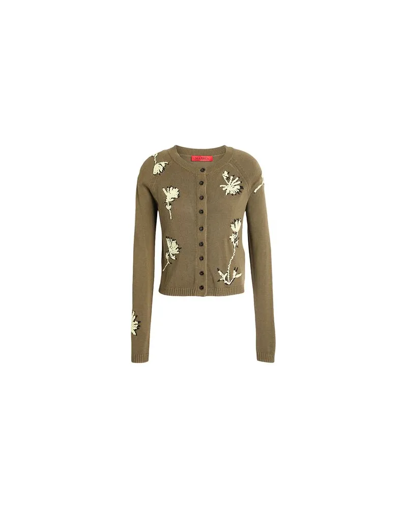 MAX&Co. SPIGA  - STRICKWAREN - Strickjackenauf YOOX.COM Militärgrün