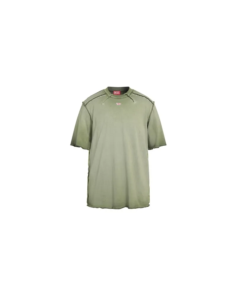 Diesel T-ERIE-N  - TOPS - T-shirtsauf YOOX.COM Militärgrün