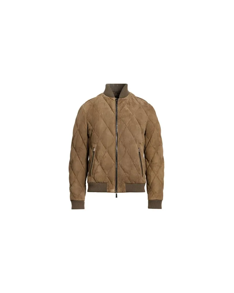 MOORER JACKEN & MÄNTEL - Pufferjacken & Daunenjackenauf YOOX.COM Khaki