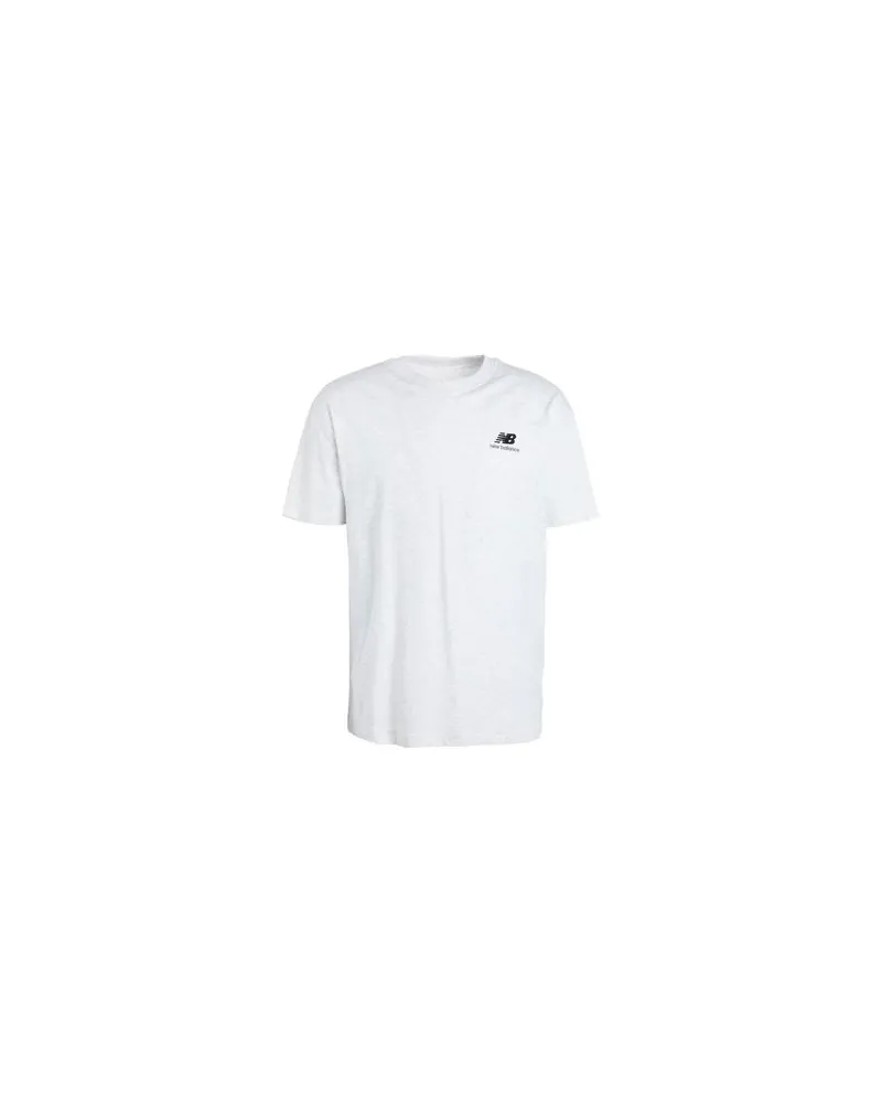 New Balance Uni-ssentials Cotton T-Shirt  - TOPS - T-shirtsauf YOOX.COM Grau