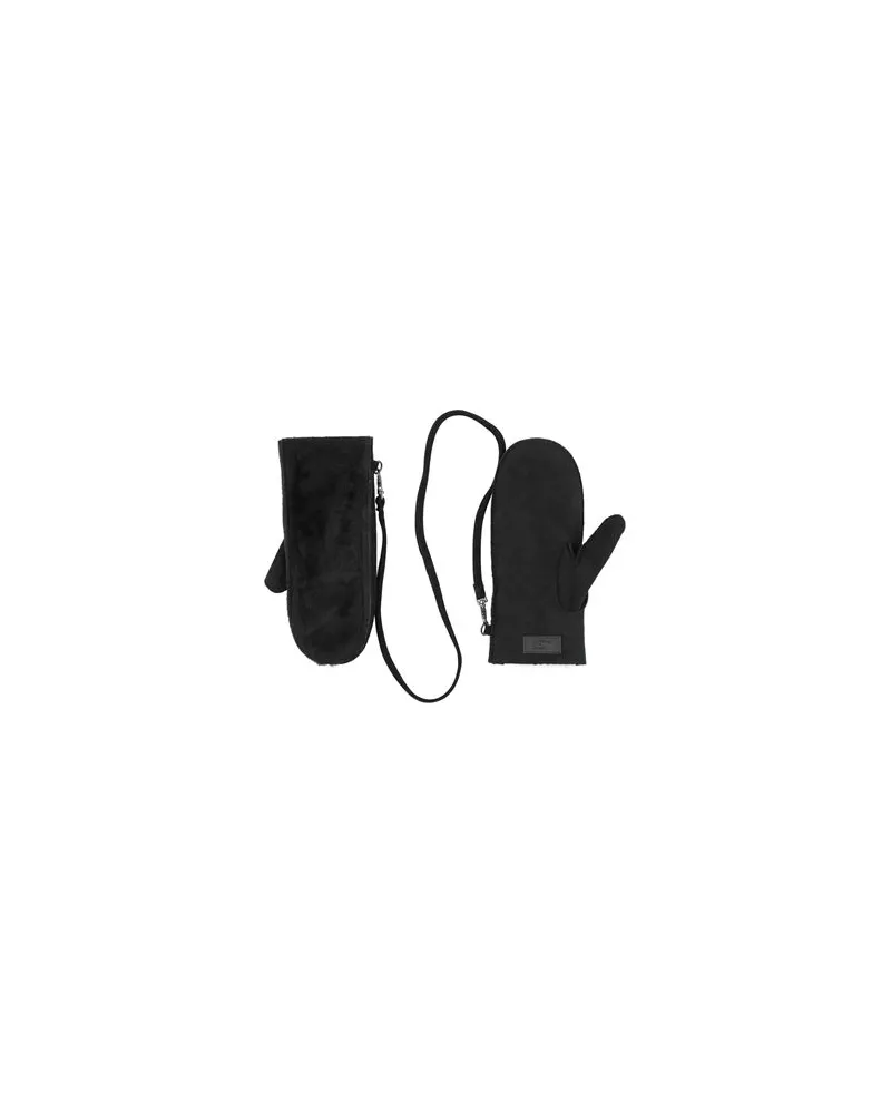 UGG EXPOSED SHEEPSKIN MITTEN - ACCESSOIRES - Handschuheauf YOOX.COM Schwarz