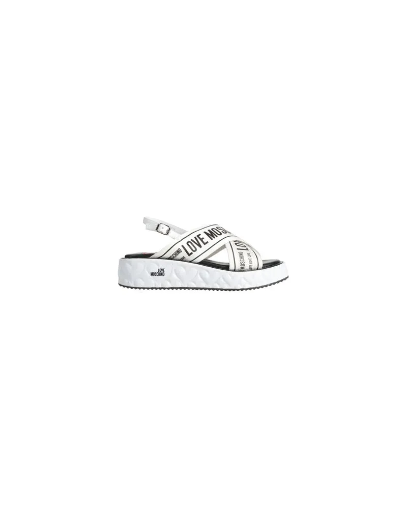 Moschino SCHUHE - Sandalenauf YOOX.COM Weiß