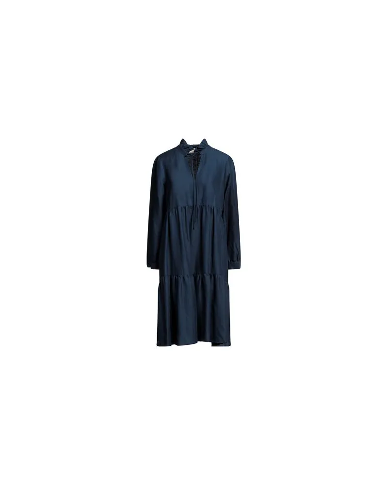 120% Lino KLEIDER - Midi-Kleiderauf YOOX.COM Marineblau