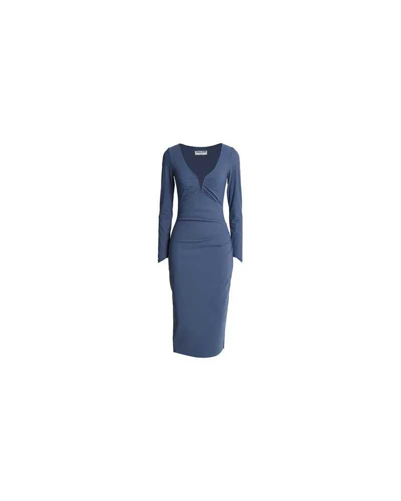 Chiara Boni KLEIDER - Midi-Kleiderauf YOOX.COM Taubenblau