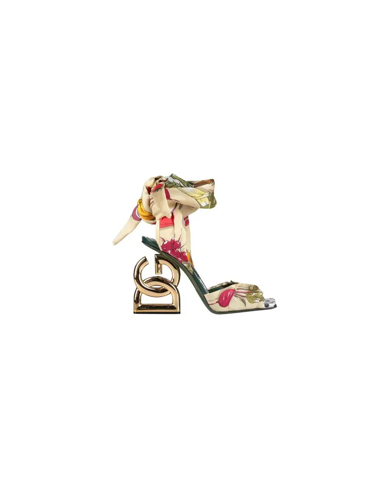 Dolce & Gabbana SCHUHE - Sandalenauf YOOX.COM Pastellgelb