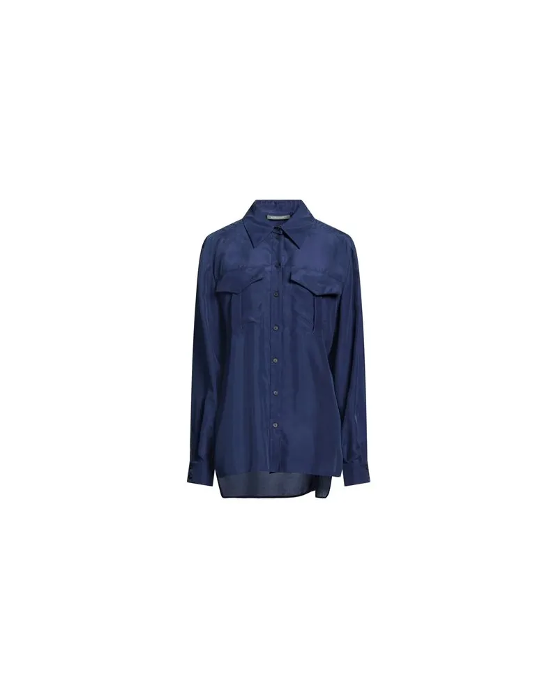 Alberta Ferretti TOPS - Hemdenauf YOOX.COM Blau
