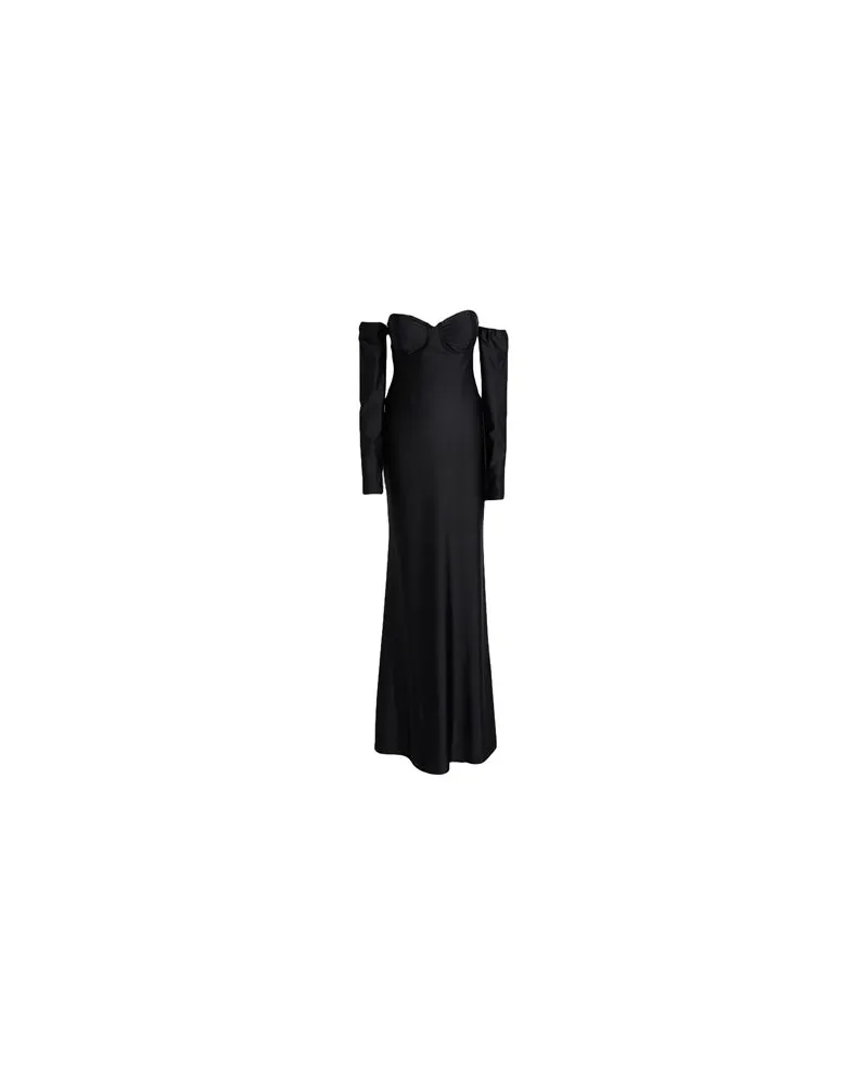 Twenty Four Haitch KLEIDER - Maxi-Kleiderauf YOOX.COM Schwarz