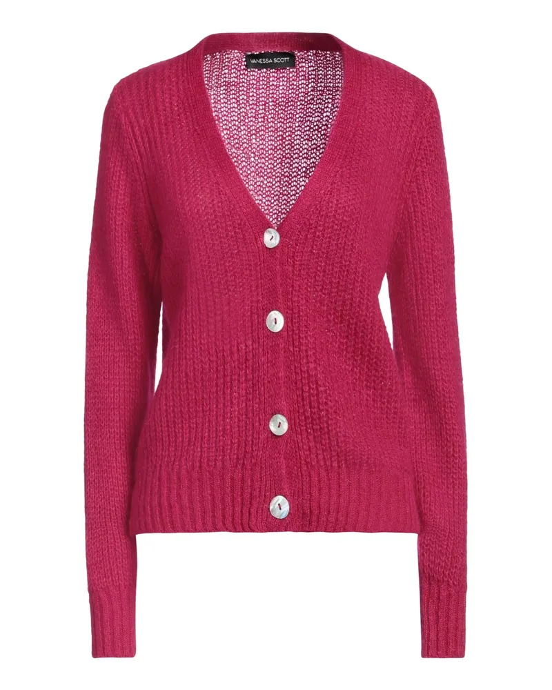 Vanessa Scott Strickjacke Fuchsia