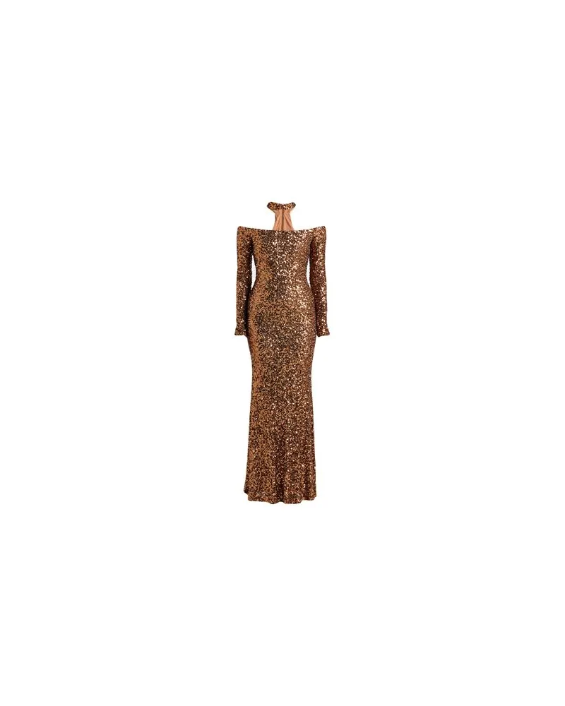 Aniye By KLEIDER - Maxi-Kleiderauf YOOX.COM Bronze