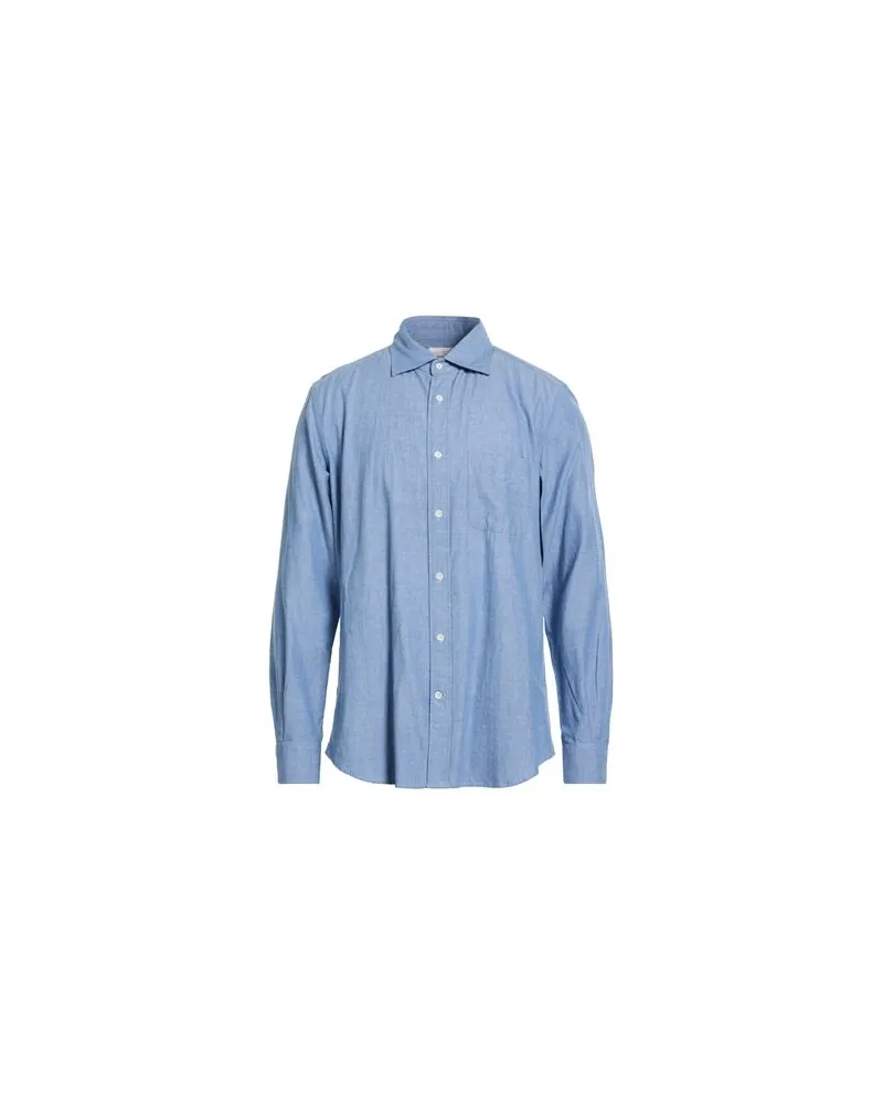 Glanshirt TOPS - Hemdenauf YOOX.COM Blau