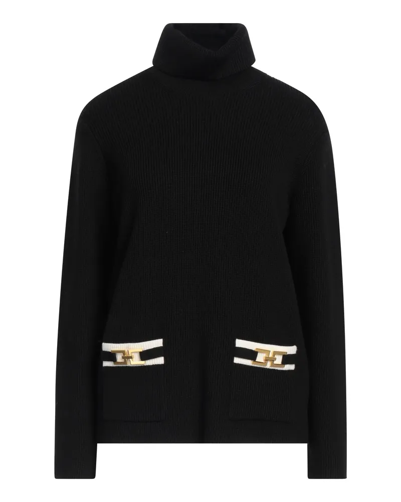 Elisabetta Franchi Rollkragenpullover Schwarz