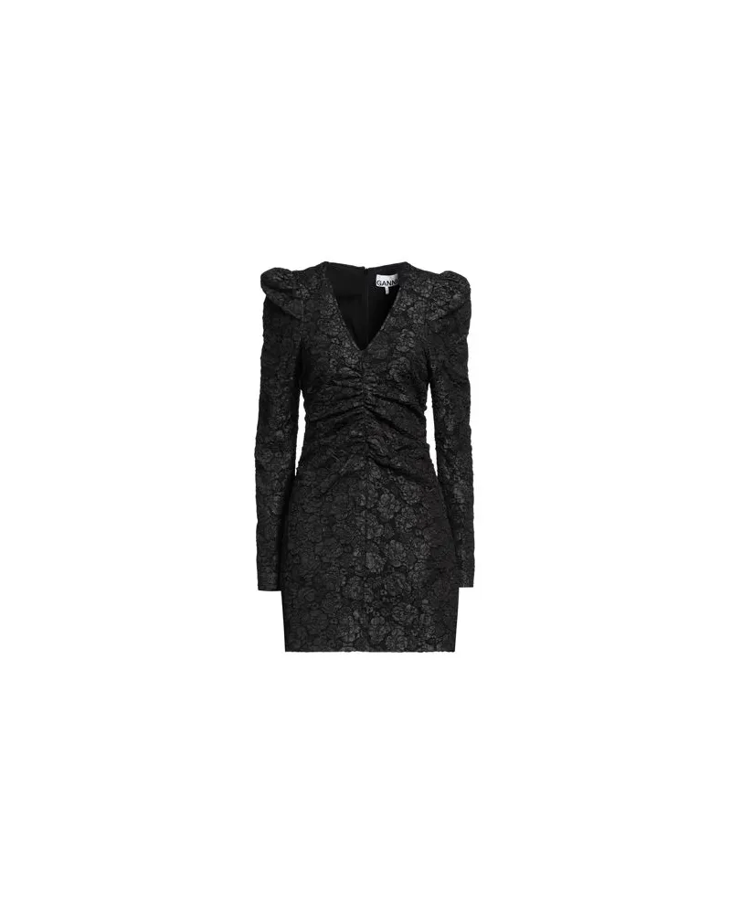 Ganni KLEIDER - Mini-Kleiderauf YOOX.COM Schwarz