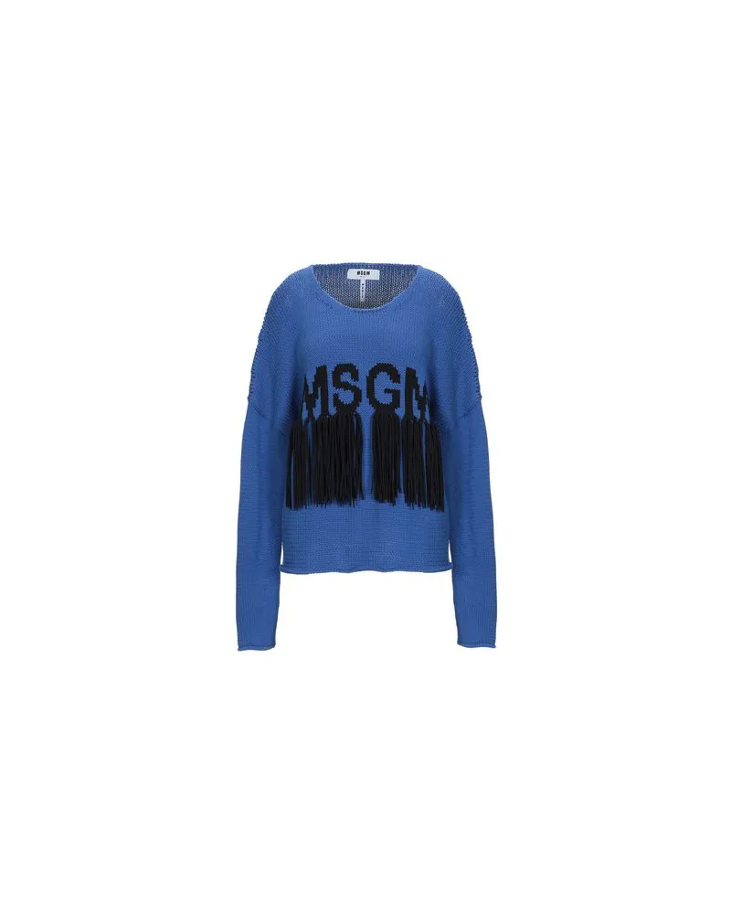 MSGM STRICKWAREN - Pulloverauf YOOX.COM Blau