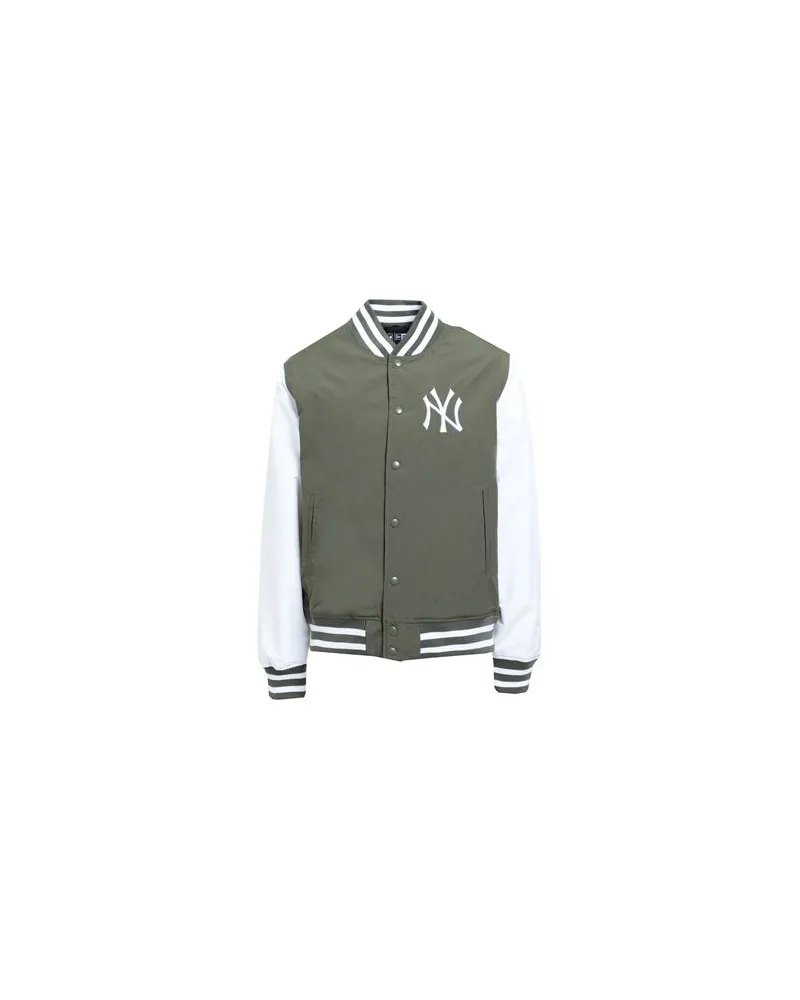 New Era TEAM LOGO BP BOMBER NEYYAN  - JACKEN & MÄNTEL - Jacken und Anoraksauf YOOX.COM Militärgrün