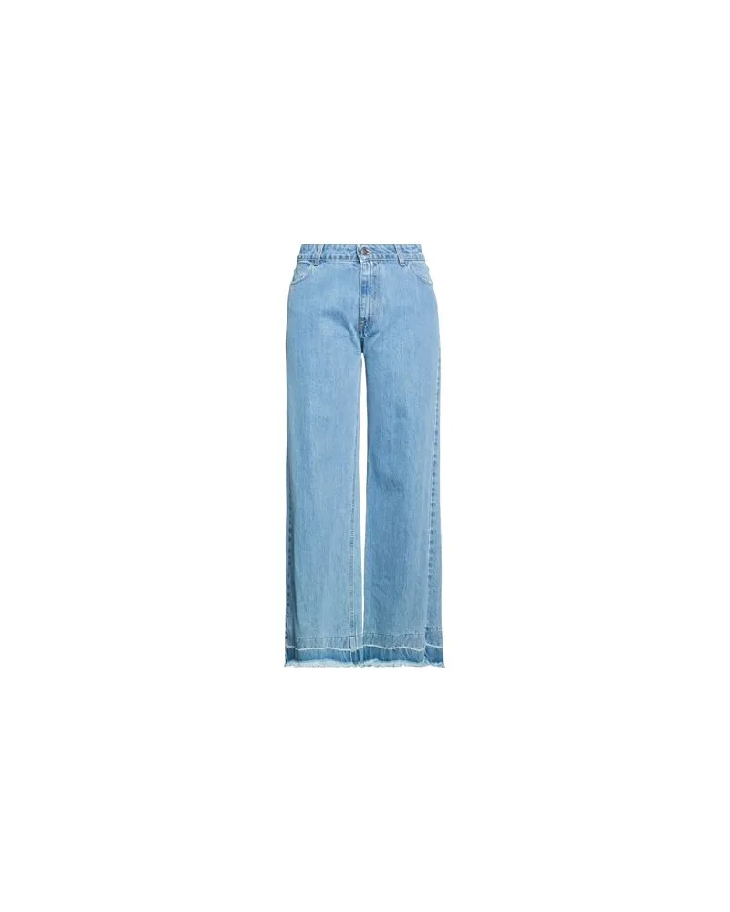 B.yu HOSEN & RÖCKE - Jeanshosenauf YOOX.COM Blau