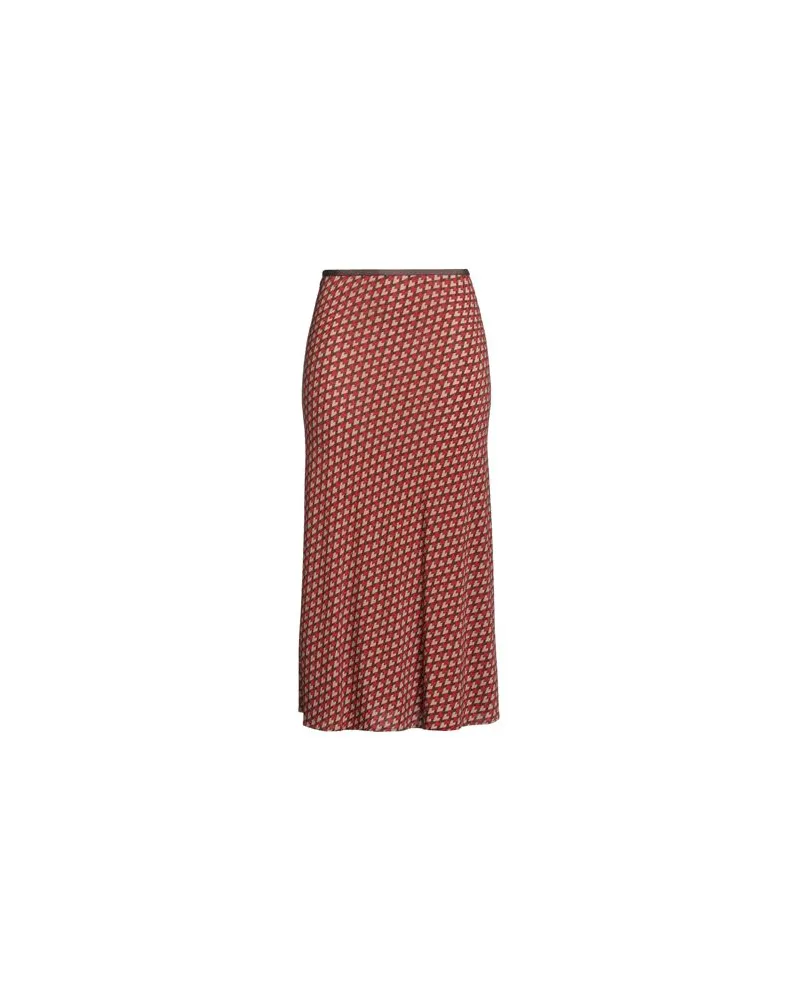 SIYU HOSEN & RÖCKE - Midi-Röckeauf YOOX.COM Ziegelrot