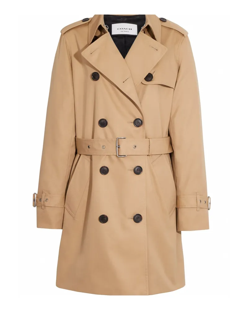 Coach Jacke, Mantel & Trenchcoat Khaki