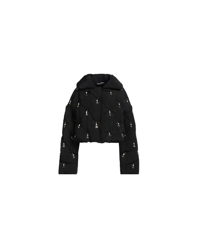 Dolce & Gabbana JACKEN & MÄNTEL - Pufferjacken & Daunenjackenauf YOOX.COM Schwarz