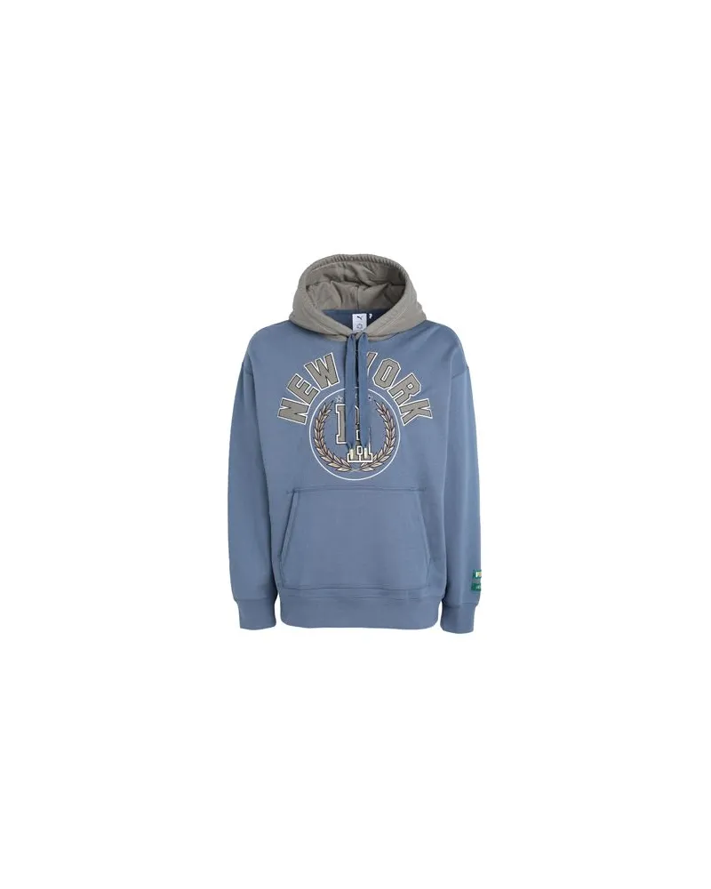 Puma x RHUIGI Hoodie  - PUMA x RHUIGI Hoodie - TOPS - Sweatshirtsauf YOOX.COM Taubenblau