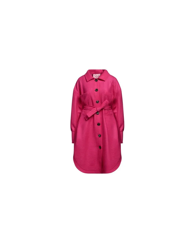 Venti JACKEN & MÄNTEL - Mäntelauf YOOX.COM Fuchsia