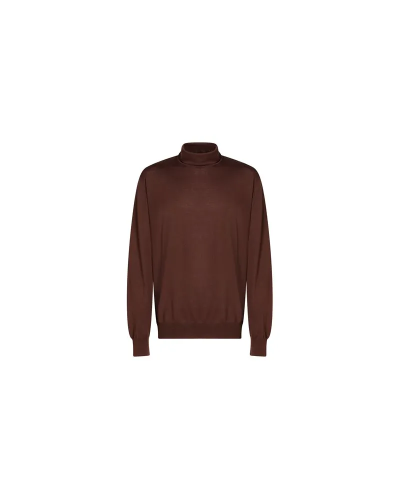 LARDINI STRICKWAREN - Rollkragenpulloverauf YOOX.COM Schokobraun