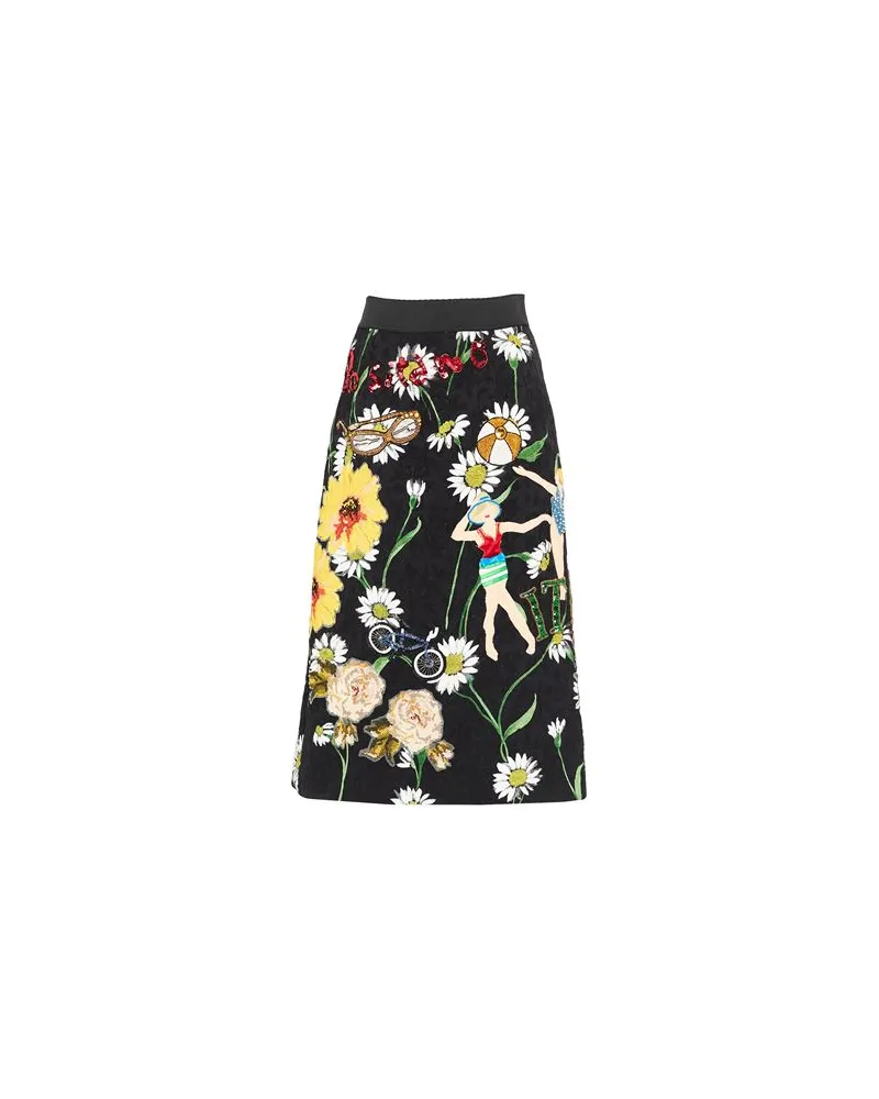 Dolce & Gabbana HOSEN & RÖCKE - Midi-Röckeauf YOOX.COM Schwarz