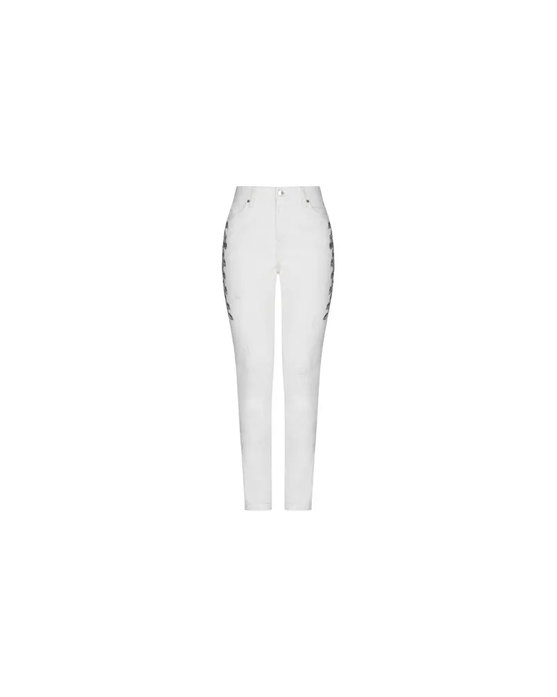 Ermanno Scervino HOSEN & RÖCKE - Jeanshosenauf YOOX.COM Weiß