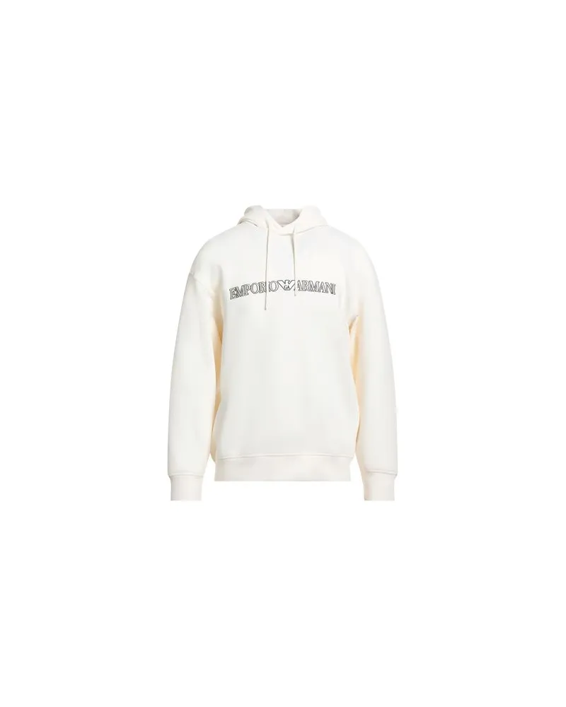 Emporio Armani TOPS - Sweatshirtsauf YOOX.COM Cremeweiß