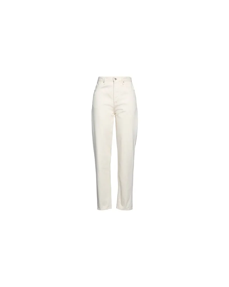 Jil Sander HOSEN & RÖCKE - Jeanshosenauf YOOX.COM Cremeweiß