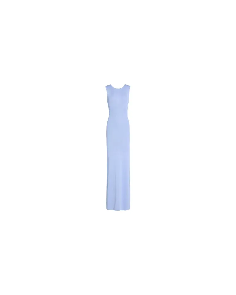 Elisabetta Franchi KLEIDER - Maxi-Kleiderauf YOOX.COM Himmelblau