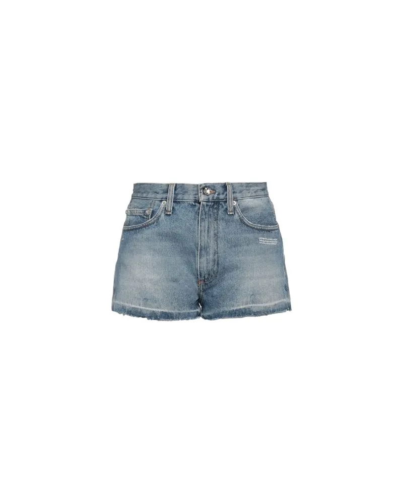 OFF-WHITE HOSEN & RÖCKE - Jeansshortsauf YOOX.COM Blau