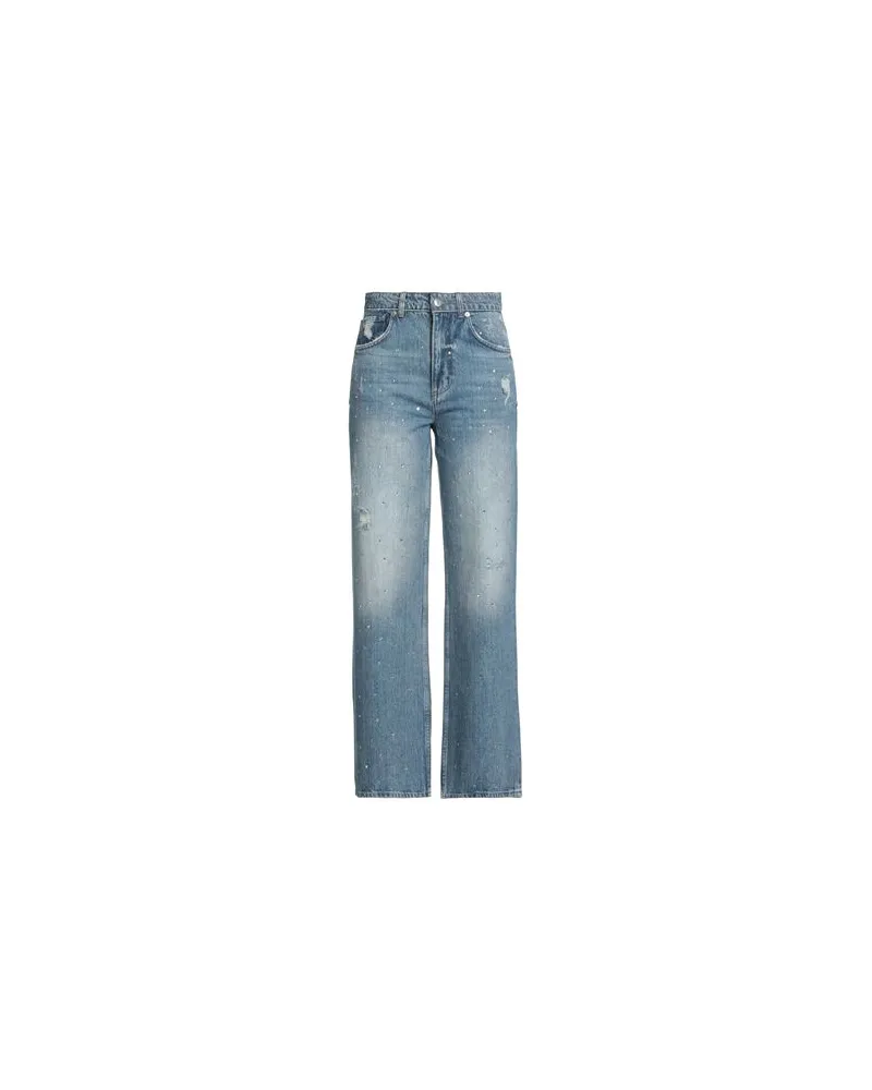 Maje HOSEN & RÖCKE - Jeanshosenauf YOOX.COM Blau
