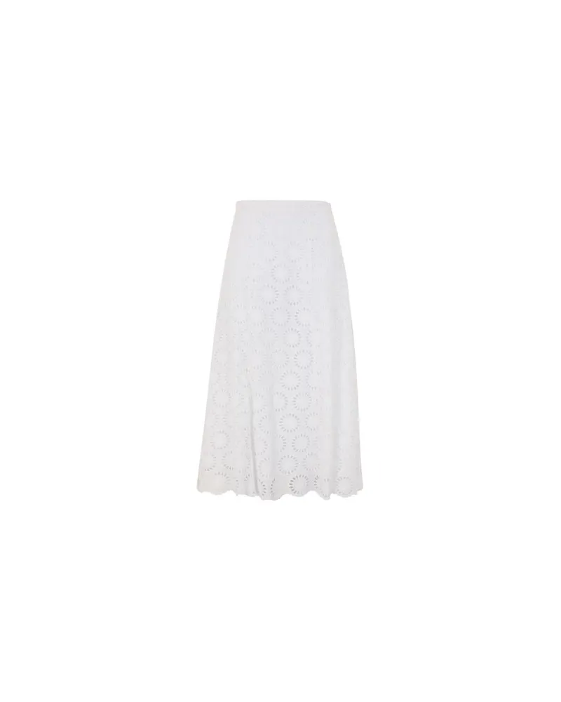 Michael Kors FLORAL EYLT LONG SKIRT   - HOSEN & RÖCKE - Midi-Röckeauf YOOX.COM Weiß