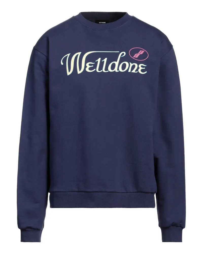 WE 11 DONE Sweatshirt Marineblau