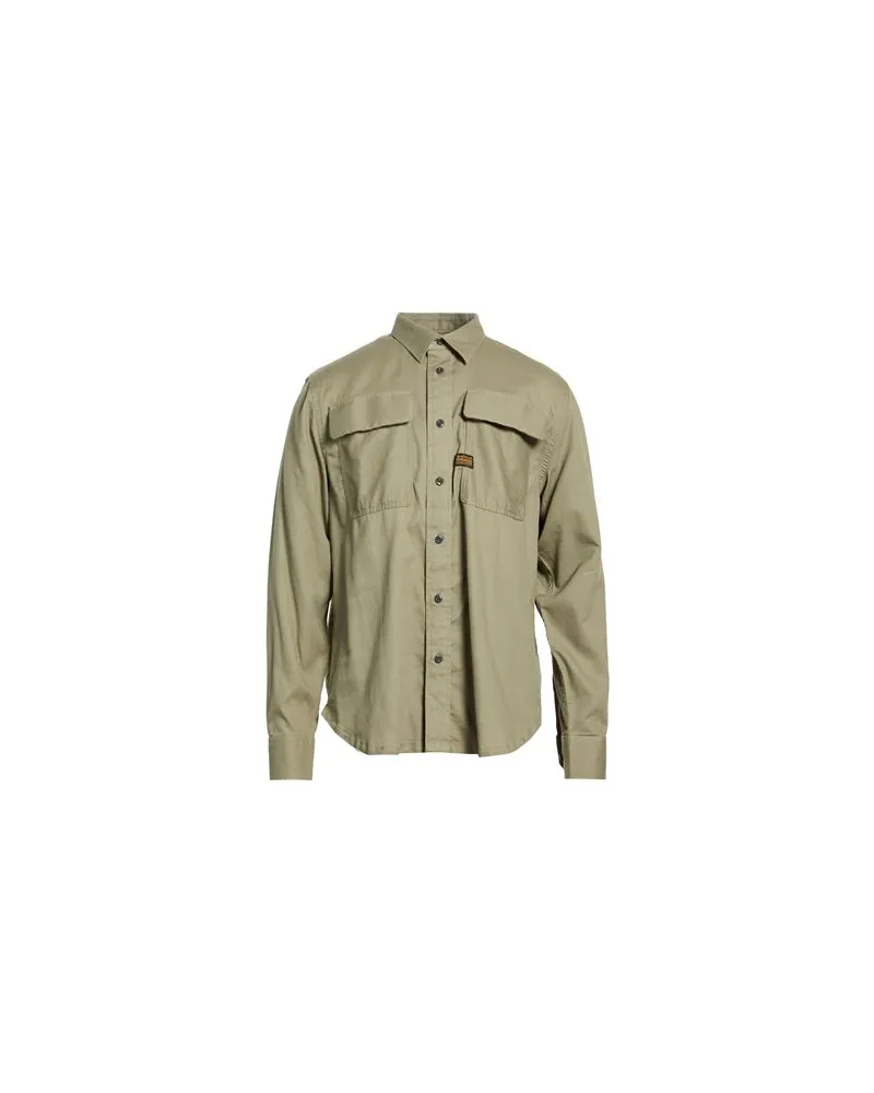 G-STAR RAW TOPS - Hemdenauf YOOX.COM Salbeigrün