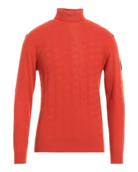 Roy Roger's Rollkragenpullover Rostrot