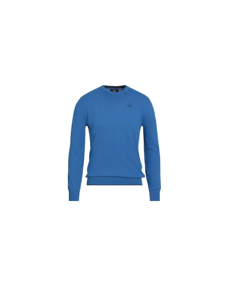 La Martina STRICKWAREN - Pulloverauf YOOX.COM Blau