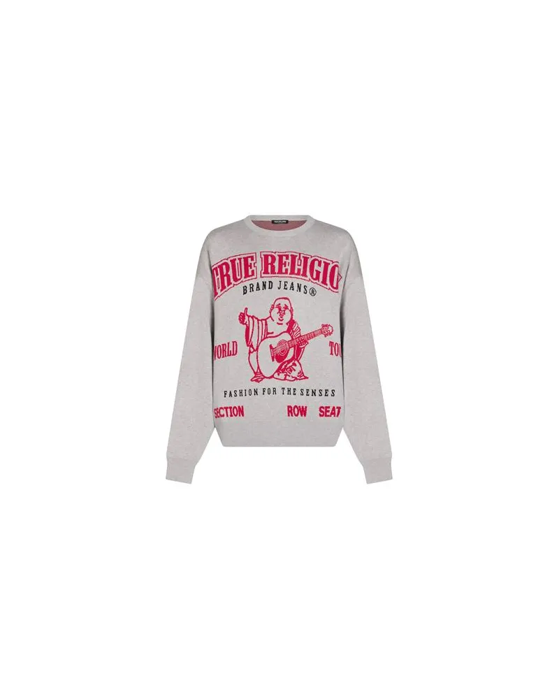 True Religion STRICKWAREN - Pulloverauf YOOX.COM Hellgrau