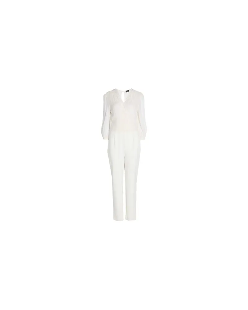 Ermanno Scervino OVERALLS - Jumpsuitsauf YOOX.COM Elfenbein