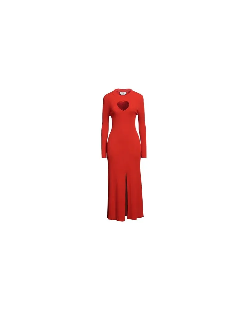 MSGM KLEIDER - Maxi-Kleiderauf YOOX.COM Rostrot